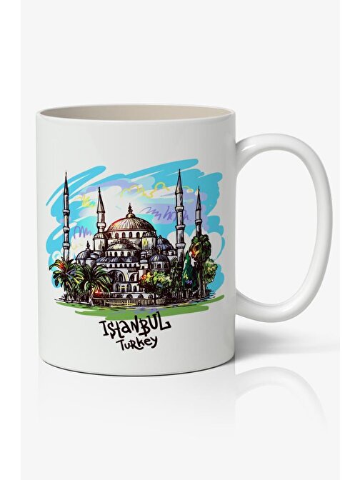 Nostaljik Lezzetler İstanbul Baskılı Kahve Kupa Bardak-2