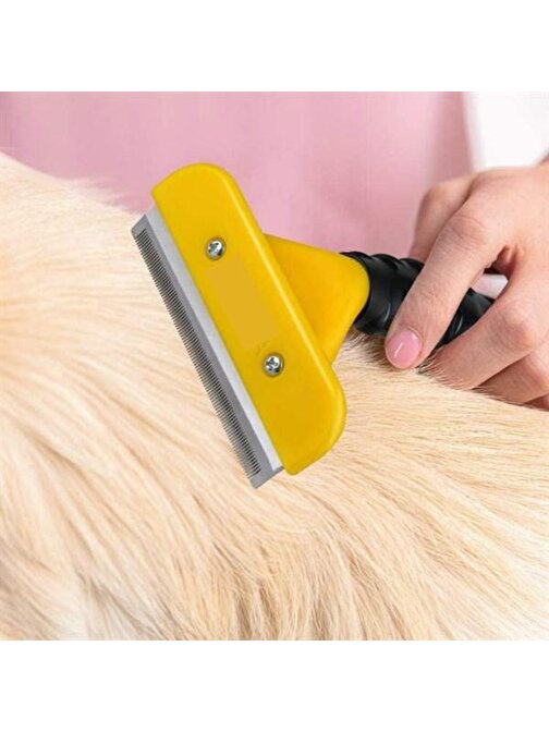 Buffer® 10 Cm Kedi Köpek Tarağı Fırçası Tüy Alıcı Toplayıcı Tarak Fırça