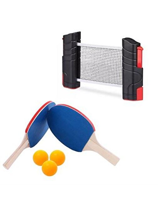 BUFFER® Masa Tenisi Spor ve Eğitim Seti Tüm Masalara Uyumlu Portatif File ve Ping Pong Ekipmanları