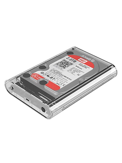 Orico Gen1 2.5 - 3.5 inç USB 3.1 Sata Şeffaf SSD HDD Kutusu