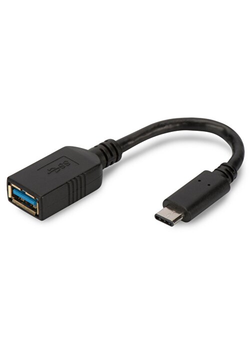 DIGITUS AK-300315-001-S USBType-C=>USB3.0 ÇEVİRİCİ (USB Tip C Erkek=>USB Tip A Dişi)SuperSpeed, 0,15m