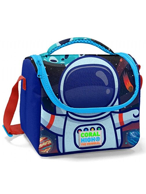 Coral High Erkek Çocuk Mavi Astronot Okul ve Piknik Beslenme Çantası