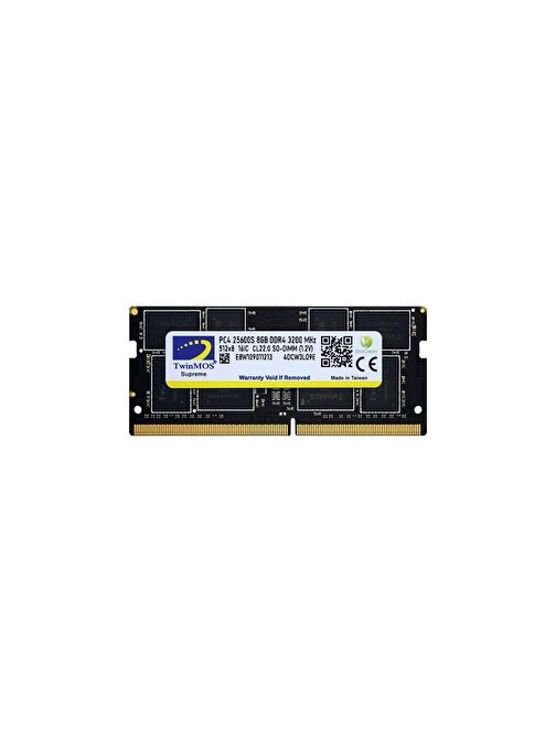 Twinmos MDD48GB3200N 8 GB CL16 DDR4 2x16 3200MHz Ram