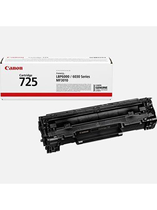 Canon CRG-725BK LBP6000-MF3010-LBP6020 Uyumlu Doldurmalı Orjinal Siyah Toner