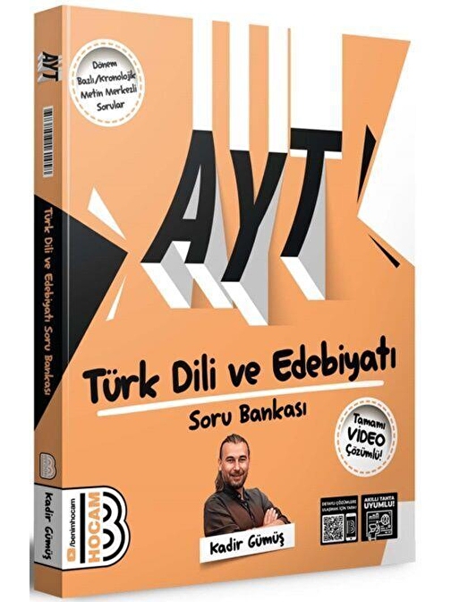 2024 Ayt Türk Dili Ve Edebiyatı Tamamı Video Çözümlü Soru Bankası Benim Hocam Yayınları