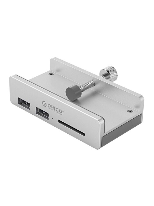 Orico 4 Portlu USB 3.0 Dahili Kablolu Kenar Kelepçeli Type-C Kart Okuyucu USB Çoğaltıcı