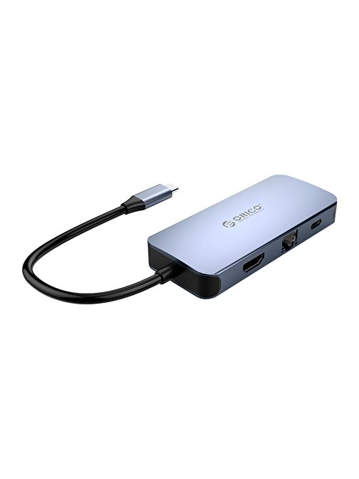Orico 4 Portlu USB 3.0 Dahili Kablolu Type-C Gigabit Ethernet Usb Çoğaltıcı
