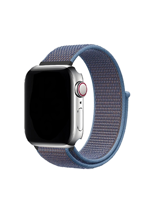 E2M KRD03 Apple Watch 42 - 44 - 45 - 49 mm Akıllı Saat Kordonu Mavi