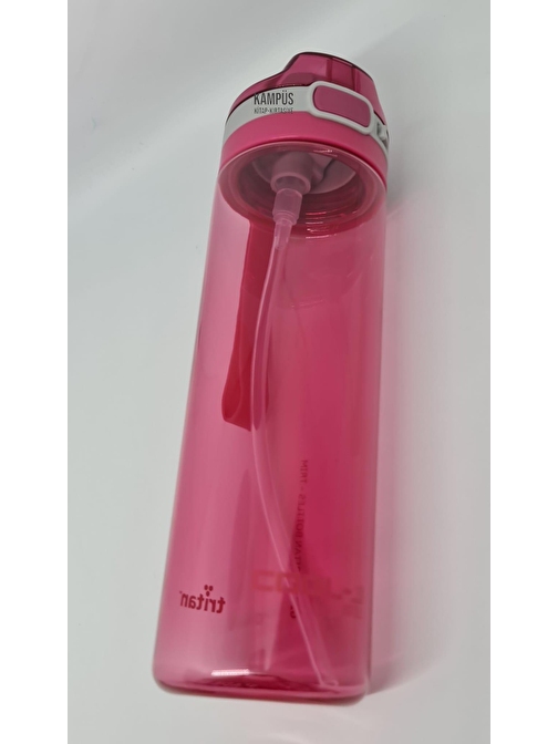 Gıpta Cool - J 600ml Pipetli Kilitli Pembe - Gri Tritan Matara