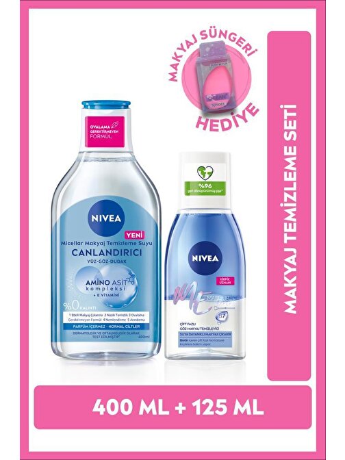 Nivea Micellar Makyaj Temizleme Suyu 400 ml Normal Ciltler,Göz Makyaj Temizleyici