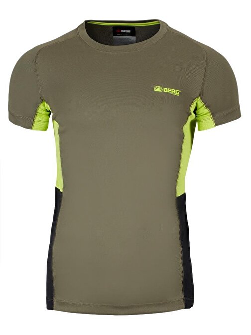 Berg Cairo Erkek T-Shirt-Yeşil Çok Renkli M