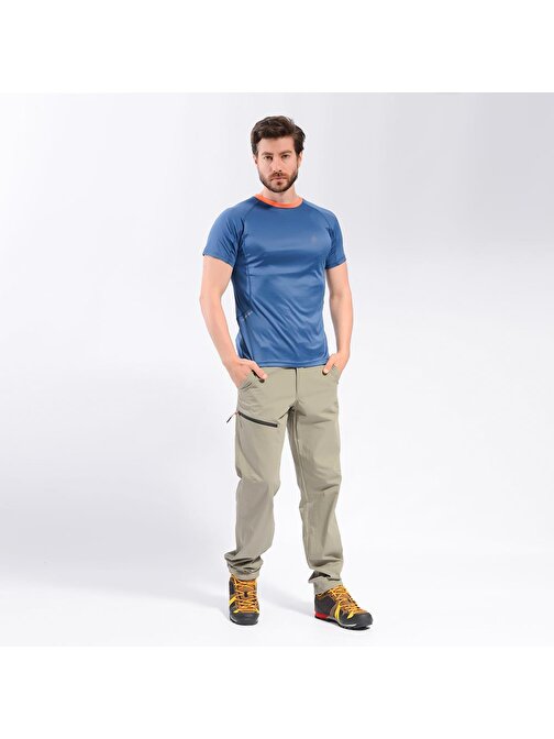 Berg Greyhou Erkek T-Shirt-Mavi Çok Renkli 2Xl
