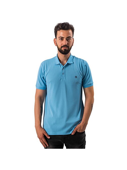 Freecamp Breeze Erkek Polo T-Shirt-Mavi Çok Renkli Xl