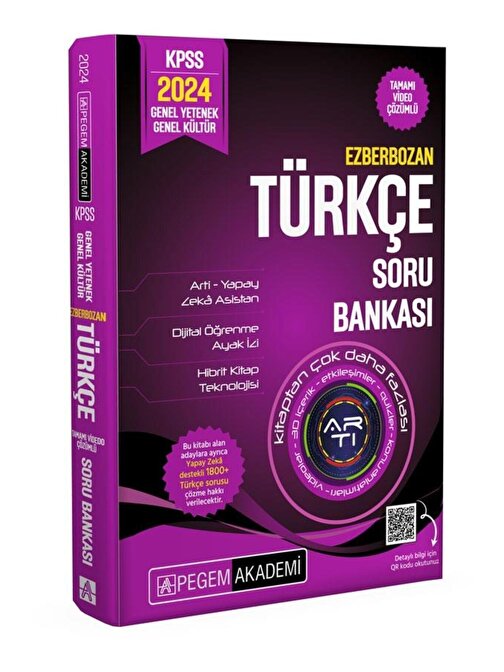 Pegem Akademi Yayıncılık Pegem 2024 Ezberbozan Türkçe Soru Bankası KPSS GY-GK