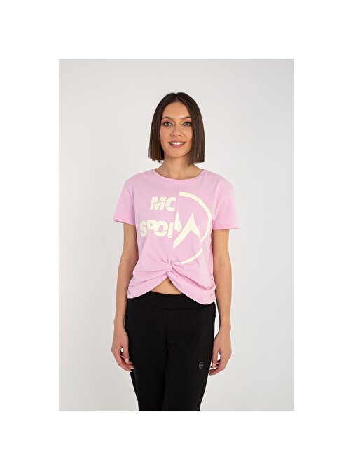 MoonSports Blair Kadın Büzgülü  Tshirt T-shirt