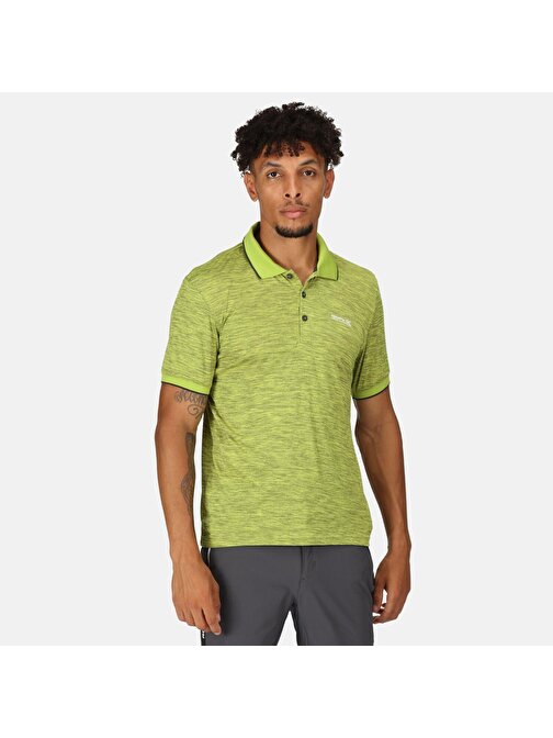 Regatta Remex Iı Erkek Polo Yaka T-Shirt-Yeşil Çok Renkli Xl