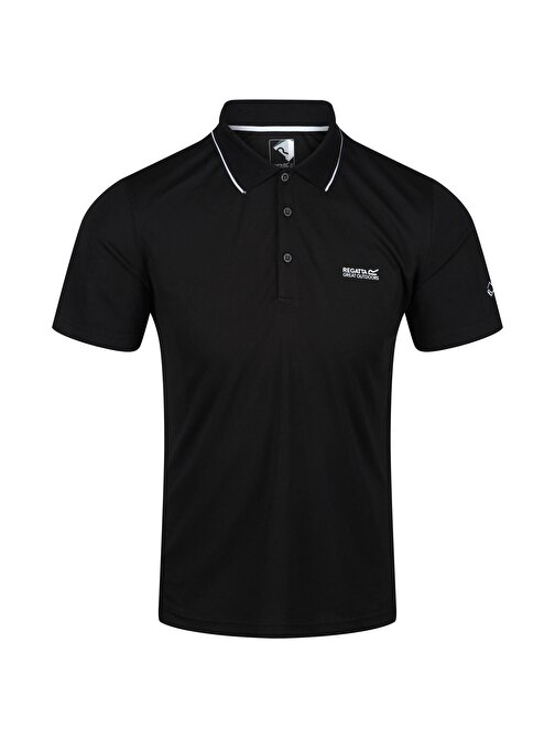 Regatta Maverik V Polo Yaka Erkek T-Shirt-Siyah Çok Renkli 2Xl