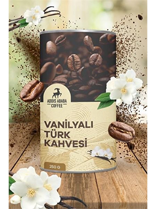 Addis Ababa Coffee Vanilyalı Aromalı Türk Kahvesi 250 gr