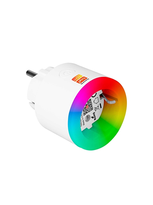 S-Link Sl-03 16A Rgb Işıklı 2.4 G Wıfı&Bt Tuya Destekli Akım Korumalı Akıllı Priz