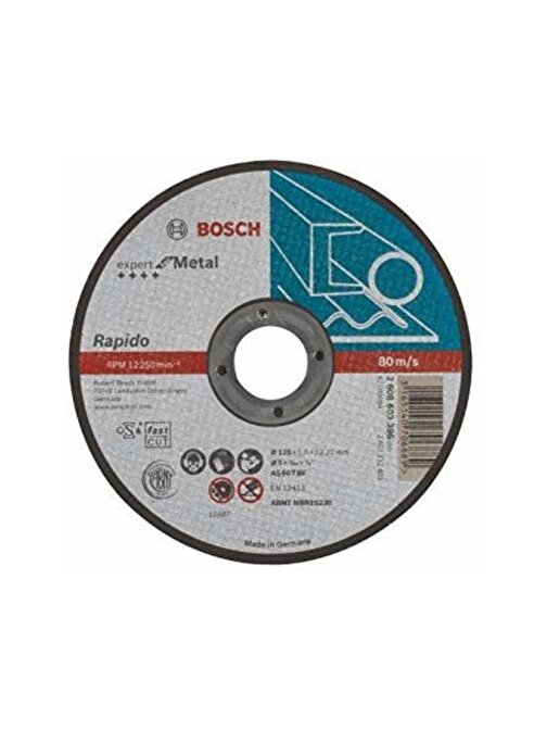 Bosch 125x1.0 Mm Expert For Metal Rapido Düz