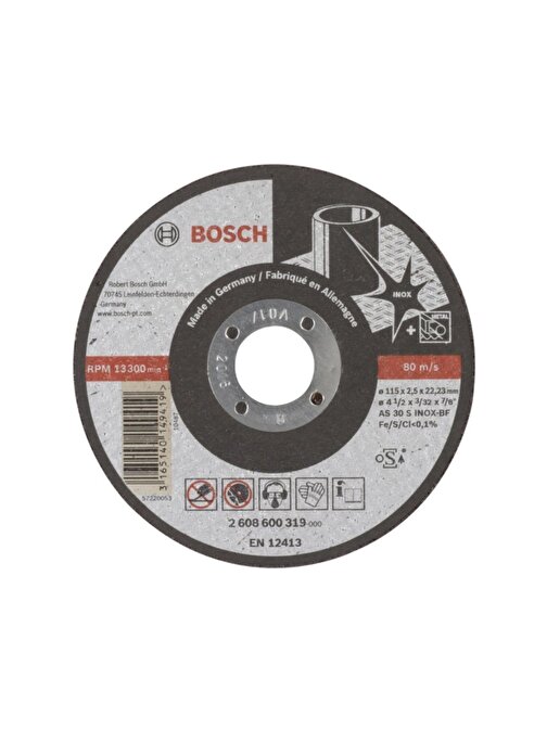 Bosch 115x2.5 Mm Expert For Inox Düz