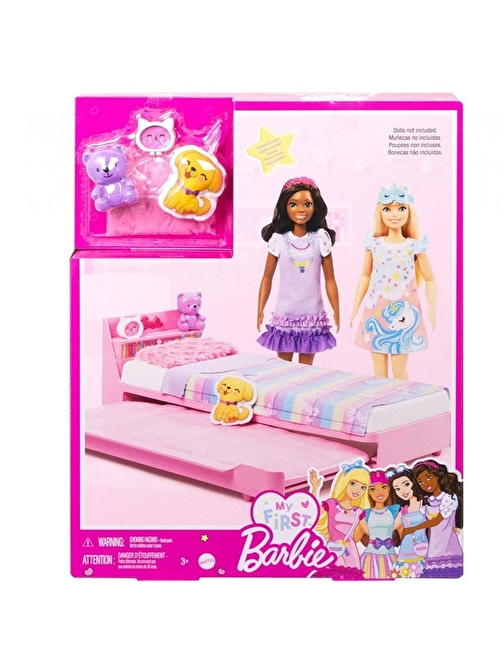 Nusrat Bilişim Barbie İlk Bebeğim Barbienin Yatağı Oyun Seti Hmm64