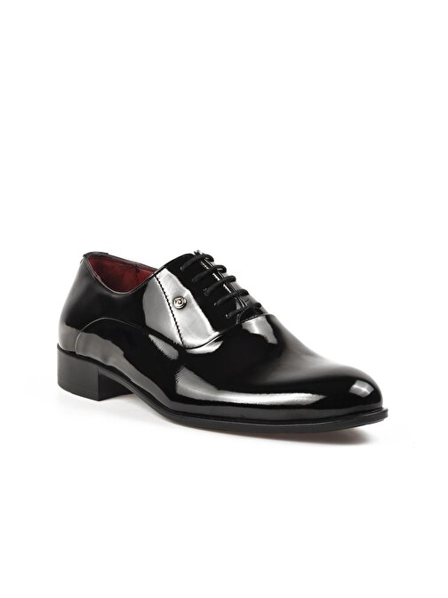 Pierre Cardin 7017 Siyah Rugan Hakiki Deri Erkek Klasik Ayakkabı