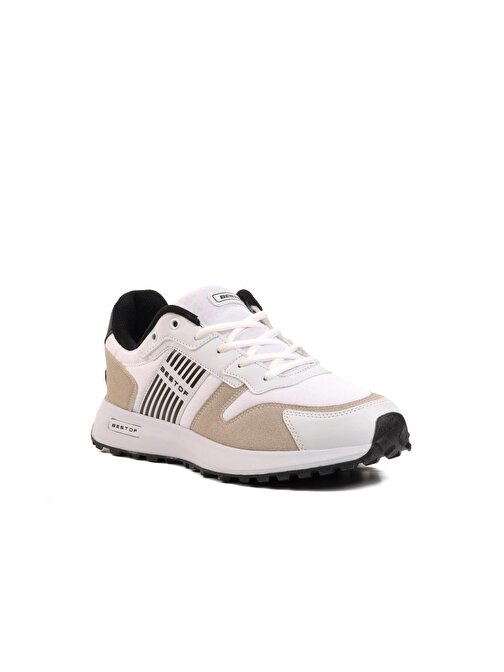 Ayakmod Bst-B297 Beyaz-Siyah Erkek Sneaker