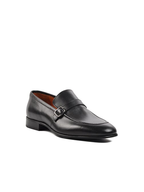 Pierre Loti 0223 Siyah İçi Dışı Hakiki Deri Erkek Klasik Ayakkabı