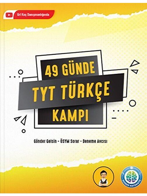 KR Akademi Yayınları 49 Günde TYT Türkçe Kampı Gri Koç Yayınları