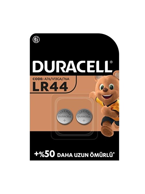 Duracell Lr44/Ag13/A76 1.5 V Alkalin Pil 2'li Paket