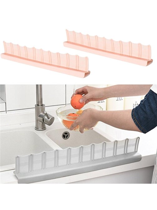 Vantuzlu Kauçuk Sıvı Su Sızdırmaz İzalasyon Mutfak Banyo Duş Bariyeri Lavabo Kenar Tutucu Set (3877)
