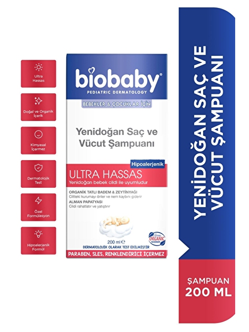 BioBaby Günlük Kullanım Vücut Şampuanı 200 ml