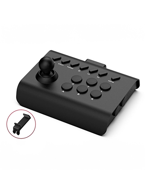 Winex BSP-Y01 Switch - PS3 - PS4 - PC - Android - iOS - TV İle Uyumlu Retro Kablosuz Siyah Kablolu Joystick