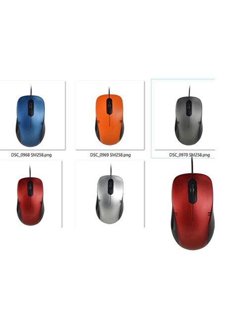 Everest SM-258 1200 DPI Kablolu Siyah Optik Mouse