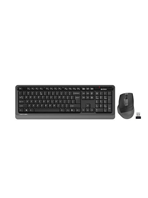 A4 Tech FG1035 Türkçe Q 2.4Ghz Gri Kablosuz Klavye Optik Mouse Seti