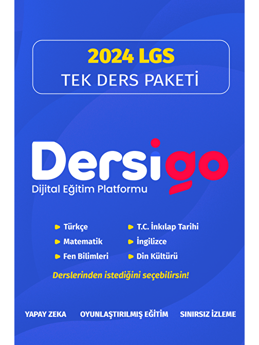 2024 LGS Tek Ders Paketi