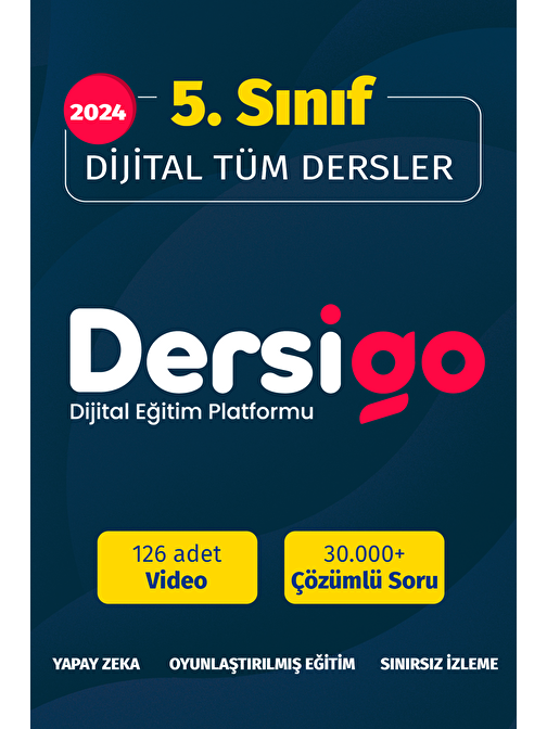 5. Sınıf Tüm Dersler Dijital Paket