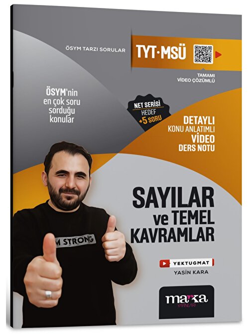 Marka Yayınları TYT MSÜ Sayılar ve Temel Kavramlar Konu Anlatımlı Video Ders Notu Marka Yayınları