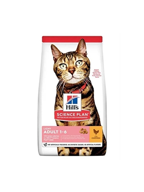 Hills Light Chicken Tavuk Düşük Kalorili Kuru Kedi Maması 3 Kg