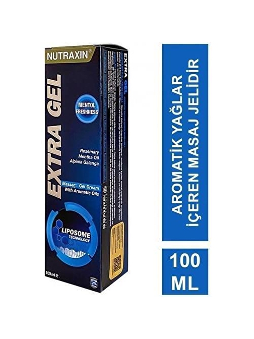 Nutraxin Extra Gel Aromatik Yağlar İçeren Masaj Jel Krem 100 Ml