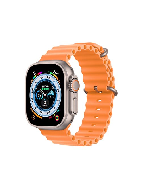Winex Watch G900 Pro 2023 Android - iOS Uyumlu Akıllı Saat Turuncu