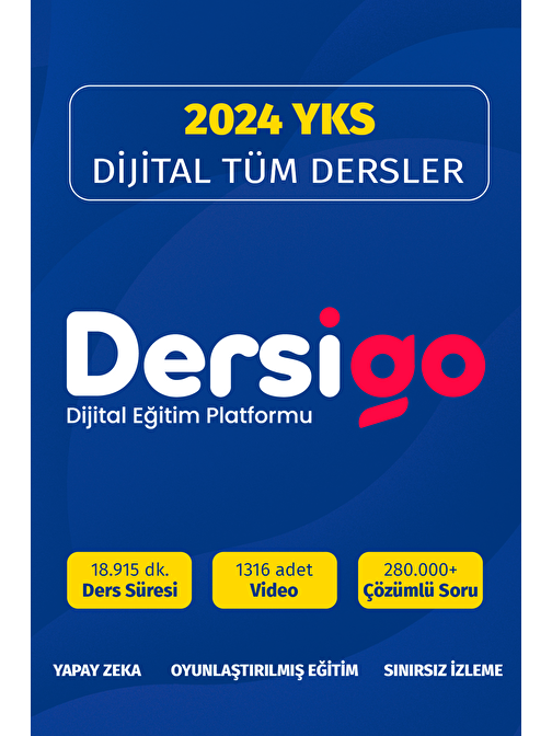 2024 YKS (TYT + AYT) Tüm Dersler Dijital Paket