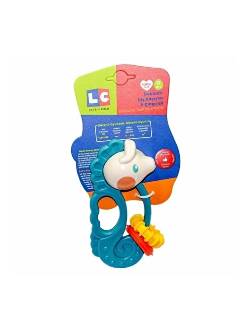 Let'S Be Child LC 30930 Plastik Denizatı Çıngırak ve Diş Kaşıyıcı Yeşil