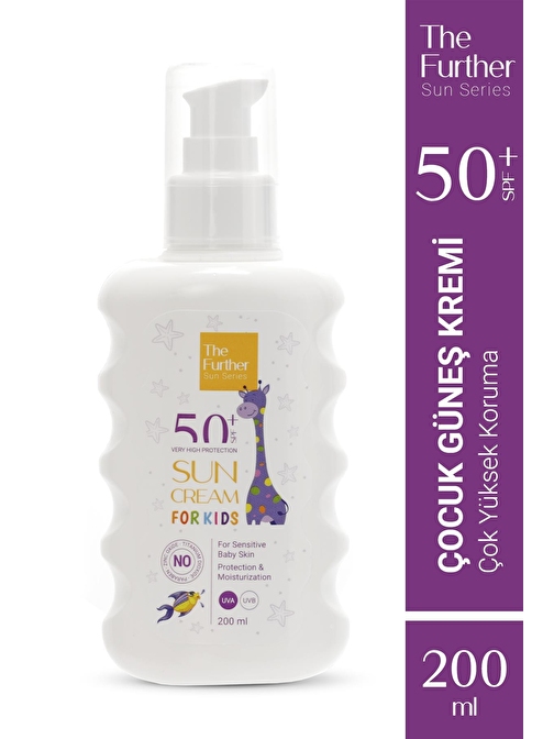 The Further Çocuk Güneş Koruyucu Losyon SPF 50+ Faktör Yüksek Koruma Sprey Form 200 ml