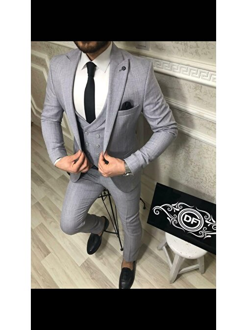 Tomıross Erkek İtalyan Kesim Slim Fit Takım Elbise TKMELBS-8682