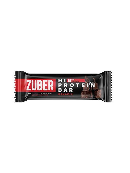 Züber Kakaolu Yüksek Protein Bar 45 gr x 12 Adet