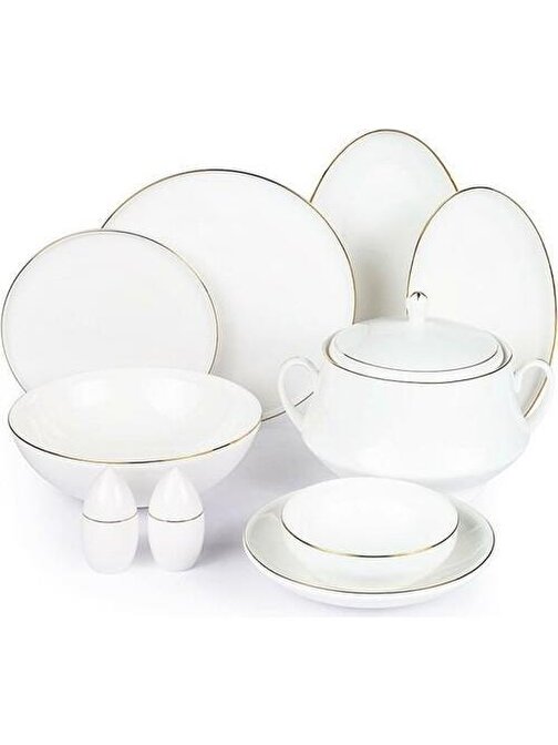 Roy King Gold Thin 55 Parça Bone China Dsn048