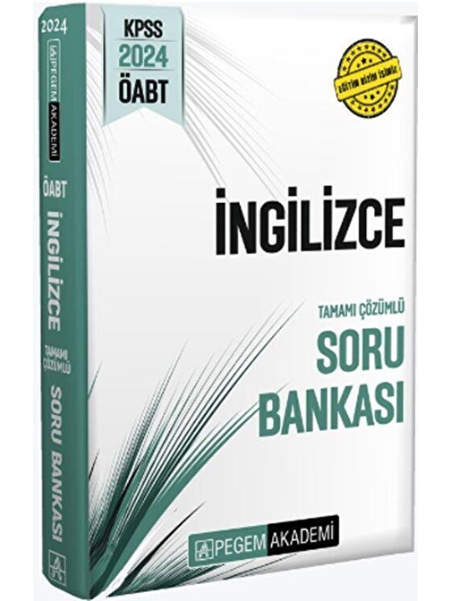 Pegem Yayınları 2024 KPSS ÖABT İngilizce Soru Bankası Pegem Yayınları