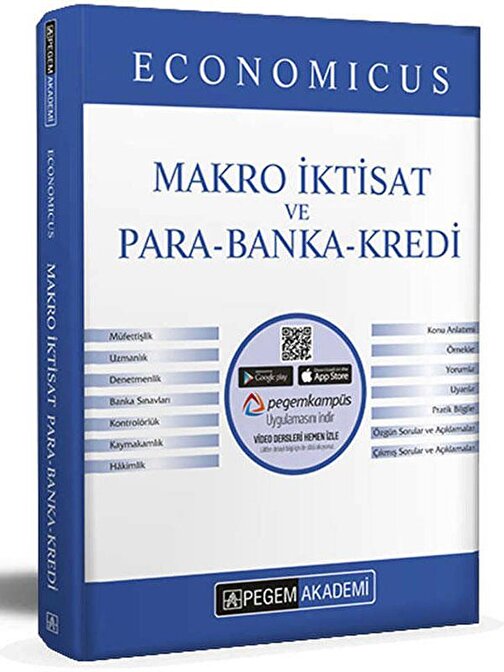 Pegem Yayınları KPSS A Grubu Economicus Makro İktisat ve Para Banka Kredi Konu Anlatımı Pegem Yayınları